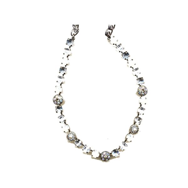 Necklace By Mariana Woman Beautiful Cream Pearl and AB Swarovski Crystals