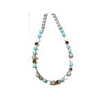 Necklace By Mariana Woman Turquoise and Golden Shadow and Swarovski Crystals