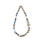 Necklace By Mariana Woman Chic White Opal and Light Zircon Swarovski Crystals