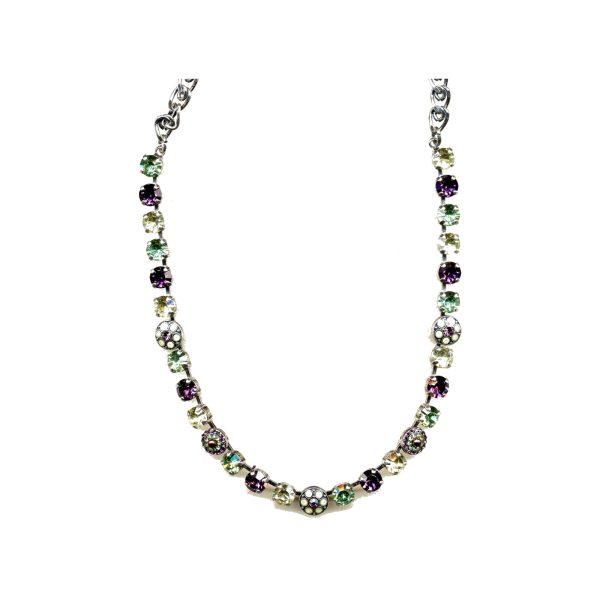 Necklace By Mariana Woman Timeless Purple and Light Yellow Swarovski Crystals