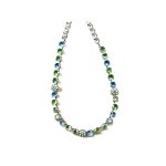 Necklace By Mariana Woman Stylish Aquamarine and Aqua Blue Swarovski Crystals