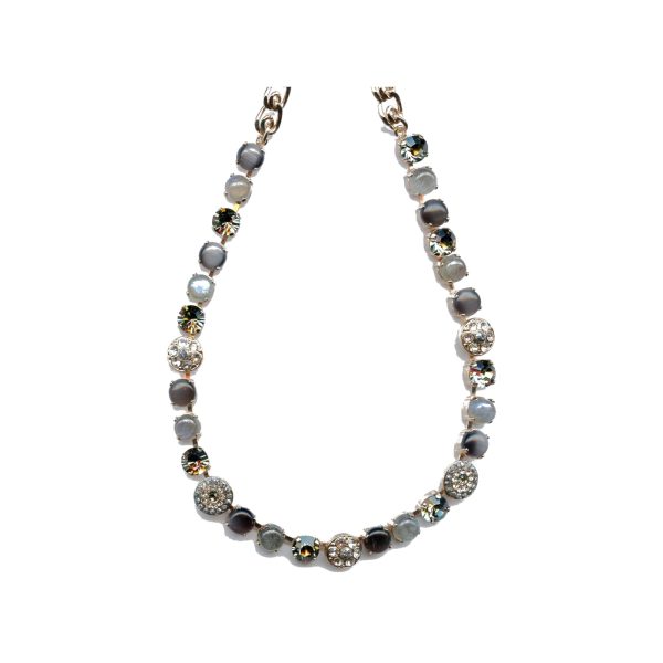 Necklace By Mariana Woman Crystal Luminous Green and Black Swarovski Crystals