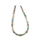 Necklace By Mariana Woman Chrysolite Opal and Light Peach Swarovski Crystals - Image 2
