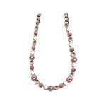 Necklace By Mariana Woman Chic Coral Mineral and Pink Opal Swarovski Crystals - Image 2