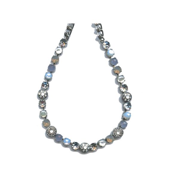 Necklace By Mariana Woman Dazzling White Opal and Shell Swarovski Crystals