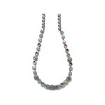 Necklace By Mariana Woman Riverstone Mineral and Pacific Opal Swarovski Crystals