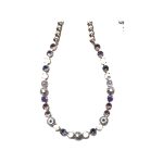 Necklace By Mariana Woman Luminous Shades of Purple and Shell Swarovski Crystals - Image 2