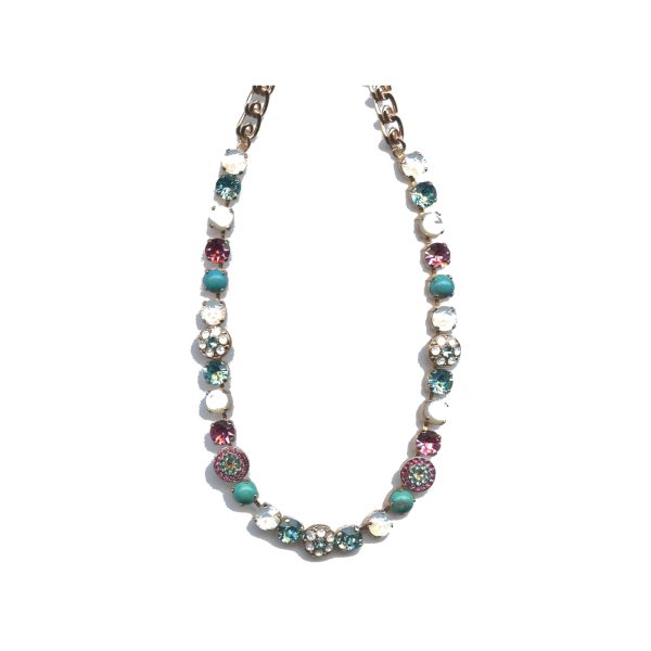 Necklace By Mariana Woman Captivating Pinks and Blues Swarovski Crystals