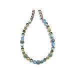 Necklace By Mariana Woman Turquoise Mineral and Blue Opal Swarovski Crystals