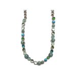 Necklace By Mariana Woman Chic Turquoise Mineral and Peridot Swarovski Crystals - Image 2