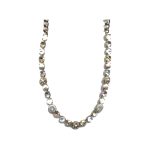 Necklace By Mariana Woman Chic Riverstone Mineral and Clear Swarovski Crystals - Image 2