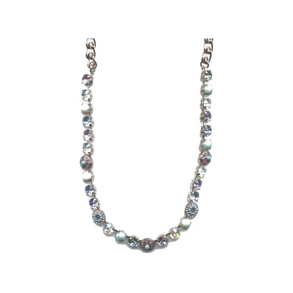 Necklace By Mariana Woman Chic Pearl Mineral and Moonlight Swarovski Crystals