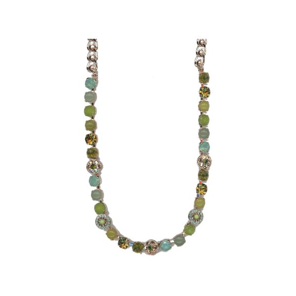Necklace By Mariana Woman Chic Pacific Opal and Rose Gold Swarovski Crystals