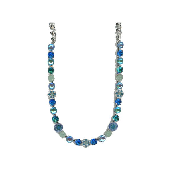Necklace By Mariana Woman Caribbean Blue Opal and Sapphire Swarovski Crystals