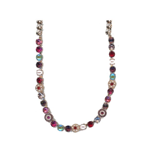 Necklace By Mariana Woman Lovely Amethyst and Rose Swarovski Crystals