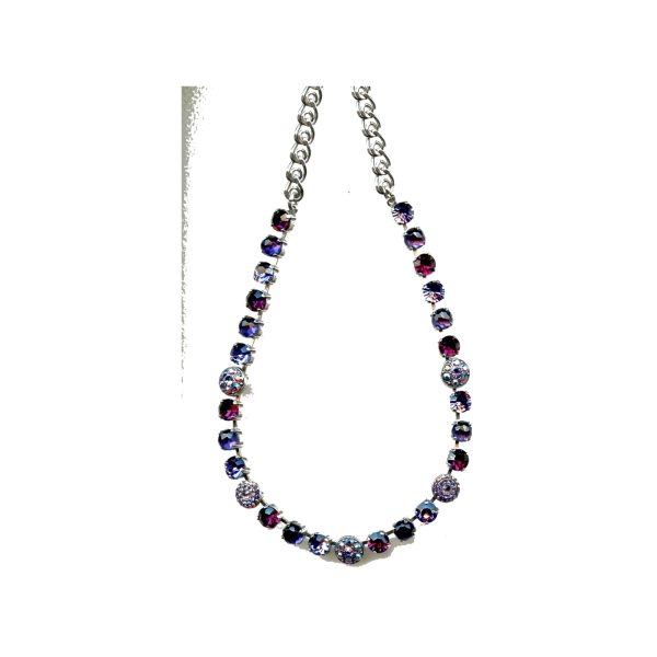 Necklace By Mariana Woman Chic Ametyst Swarovski Crystals