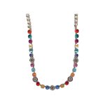 Necklace By Mariana Woman Timeless and Coral and Teal Swarovski Crystals