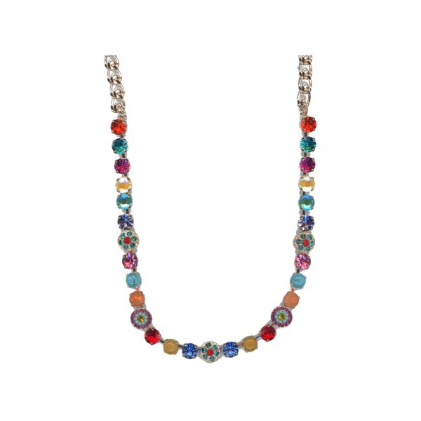 Necklace By Mariana Woman Timeless and Coral and Teal Swarovski Crystals