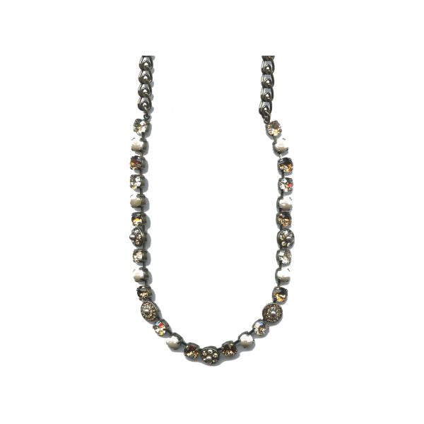 Necklace By Mariana Woman Radiant Golden Shadow Swarovski Crystals