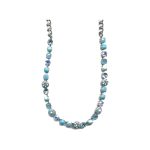 Necklace By Mariana Woman Chic Turquoise Mineral and AB Swarovski Crystals - Image 2