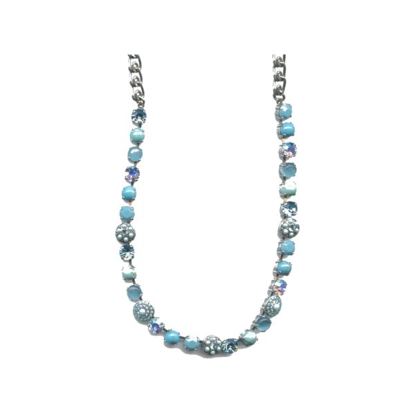 Necklace By Mariana Woman Chic Turquoise Mineral and AB Swarovski Crystals