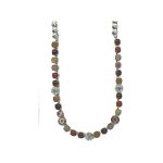 Necklace By Mariana Woman Jasper Mineral and Smoked Topaz Swarovski Crystals