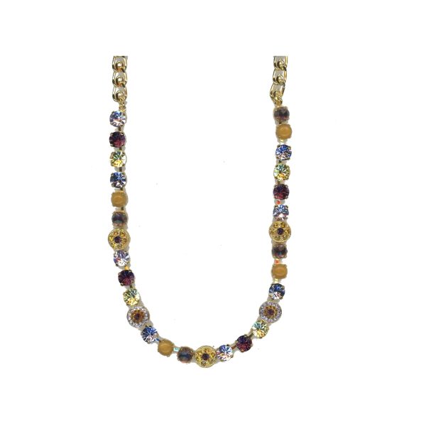 Necklace By Mariana Woman Amethyst and Yellow and Tanzanite Swarovski Crystals