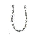 Necklace By Mariana Woman Chic Pearl Mineral and Clear Swarovski Crystals