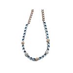 Necklace By Mariana Woman Chic Pearl Mineral and Aquamarine Swarovski Crystals