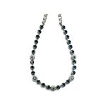 Necklace By Mariana Woman Chic Pearl Mineral and Montana Blue Swarovski Crystals - Image 2