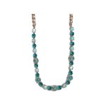 Necklace By Mariana Woman Howlite Mineral and Blue Zircon Swarovski Crystals - Image 2