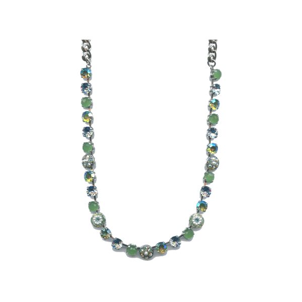 Necklace By Mariana Woman Radiant Apple Quartz(syn) Swarovski Crystals
