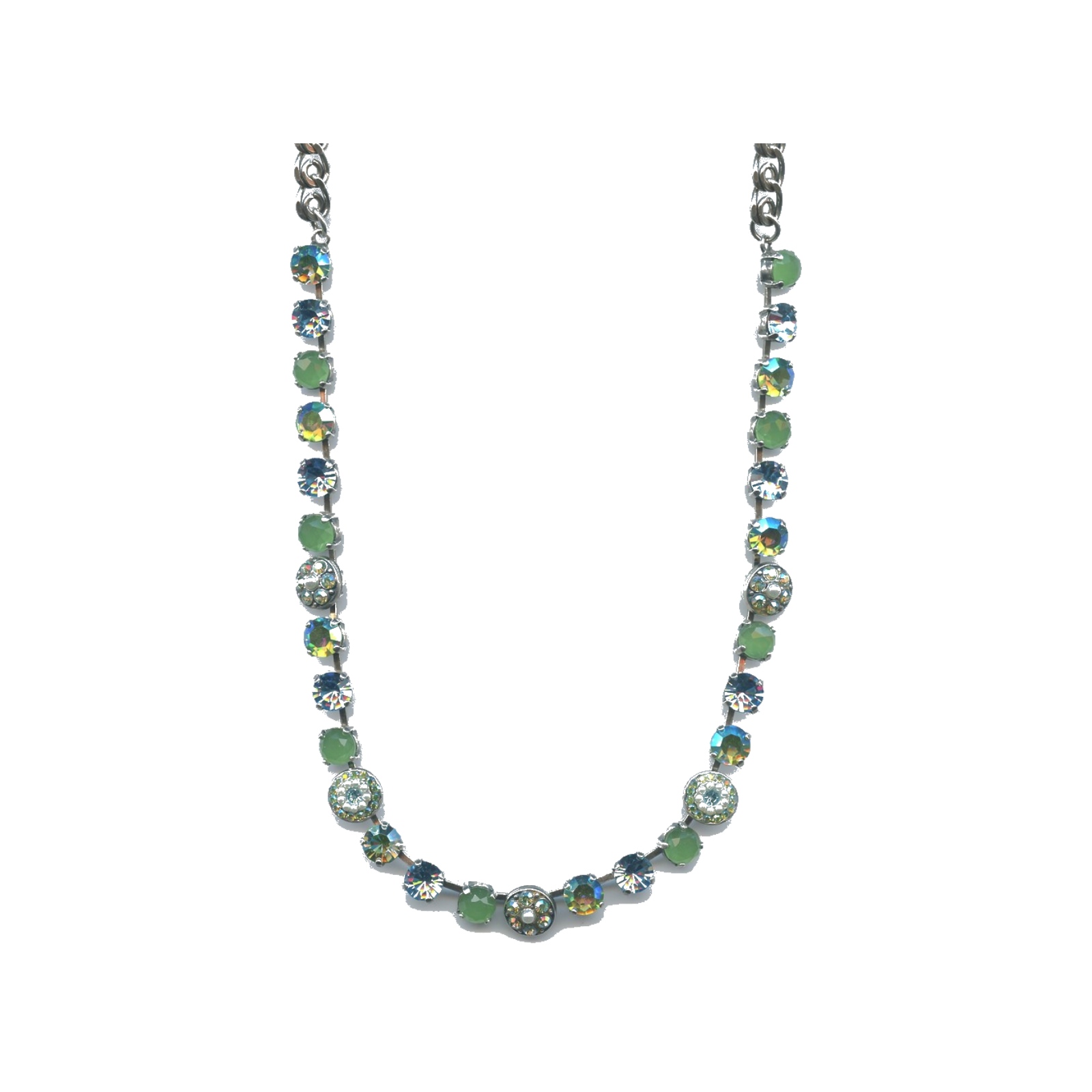N-3044-1-M84-SP Necklace By Mariana Woman Radiant Apple Quartz(syn) Swarovski Crystals - Image 1