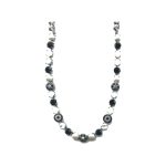 Necklace By Mariana Woman Chic Opal Mineral and Cream pearl Swarovski Crystals - Image 2