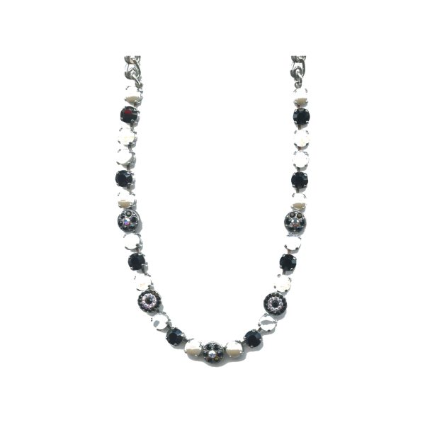 Necklace By Mariana Woman Chic Opal Mineral and Cream pearl Swarovski Crystals