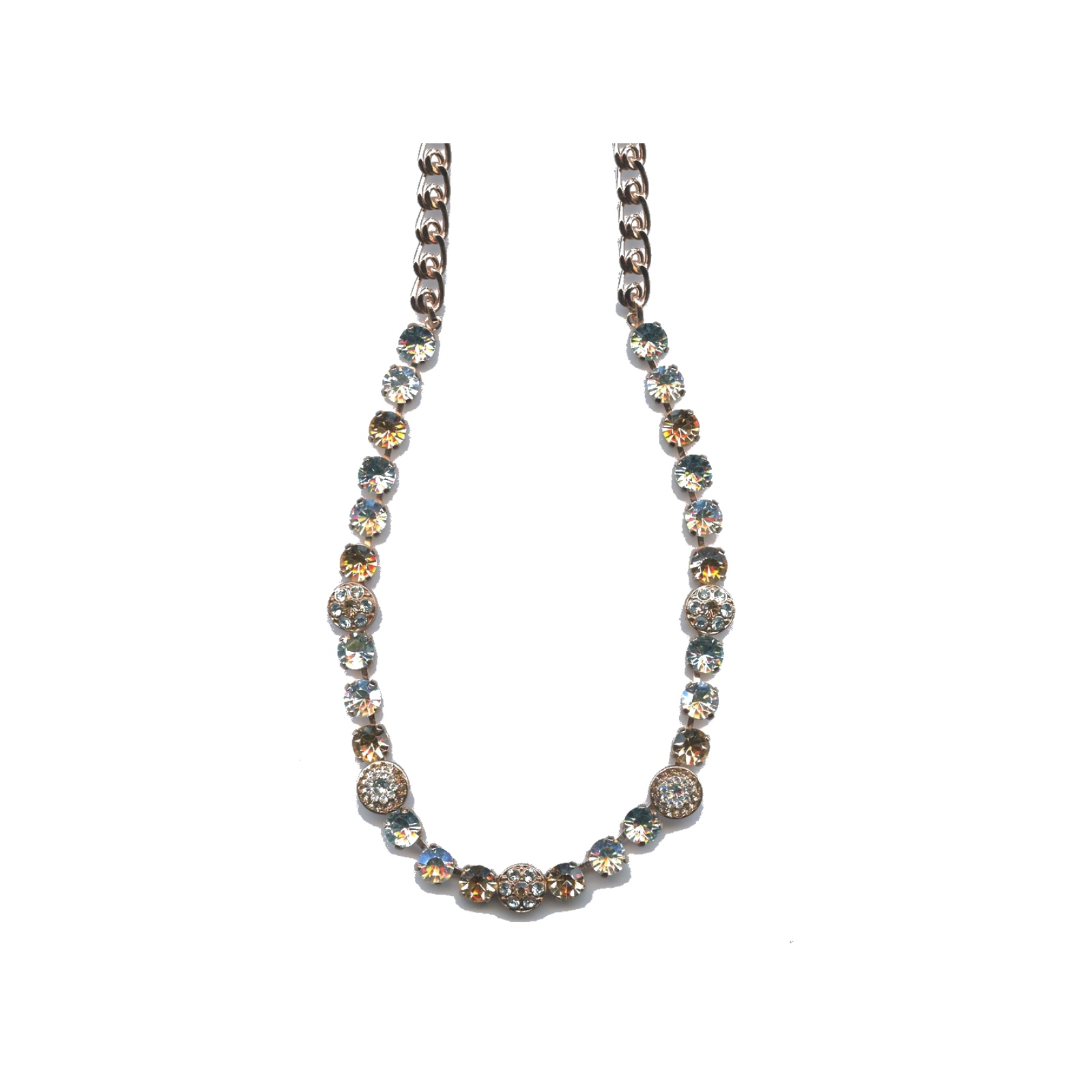 N-3044-1-MOL361-SP Necklace By Mariana Woman Silk and Crystal Moonligh and Light Swarovski Crystals - Image 1