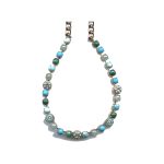 Necklace By Mariana Woman Shades of Sea Green and Turquoise Swarovski Crystals