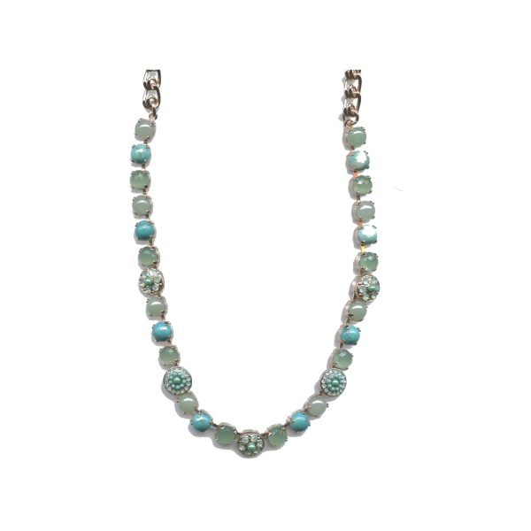 Necklace By Mariana Woman Chic Turquoise and Pacific Opal Swarovski Crystals
