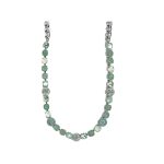Necklace By Mariana Woman Chic Opal Mineral and Turquoise Swarovski Crystals - Image 2