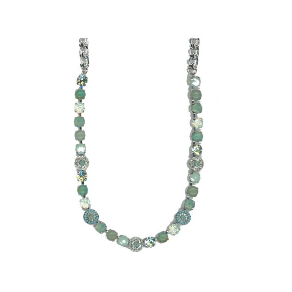 Necklace By Mariana Woman Chic Opal Mineral and Turquoise Swarovski Crystals