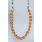 Necklace By Mariana Woman Glamorous Orange Opal Swarovski Crystals