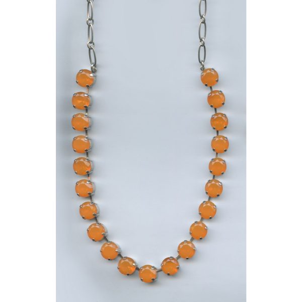 Necklace By Mariana Woman Glamorous Orange Opal Swarovski Crystals