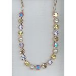 Necklace By Mariana Woman Luminous AB and Golden Shadow Swarovski Crystals - Image 2