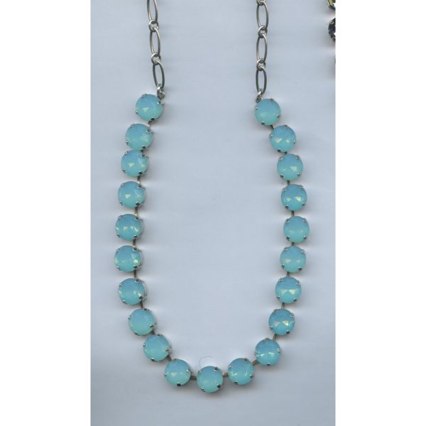 Necklace By Mariana Woman Chic Light Aqua Opal Swarovski Crystals