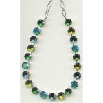 Necklace By Mariana Woman Contemporary Peridot AB and Emerald Swarovski Crystals - Image 2
