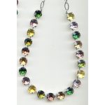 Necklace By Mariana Woman Distinctive Citrine and Fern Green Swarovski Crystals