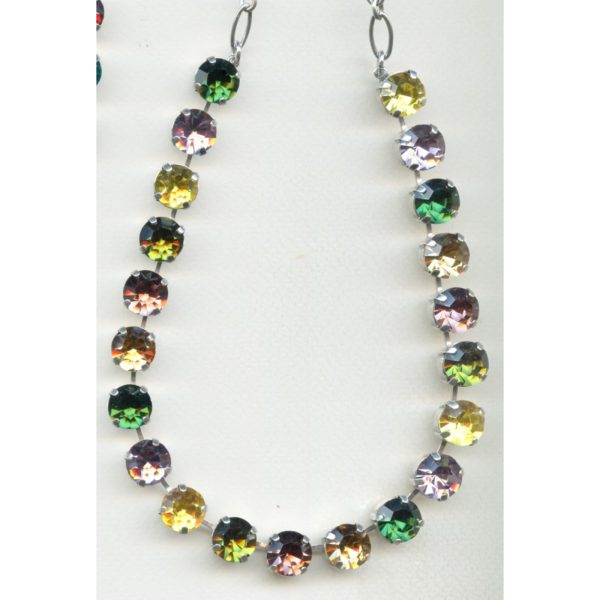 Necklace By Mariana Woman Distinctive Citrine and Fern Green Swarovski Crystals