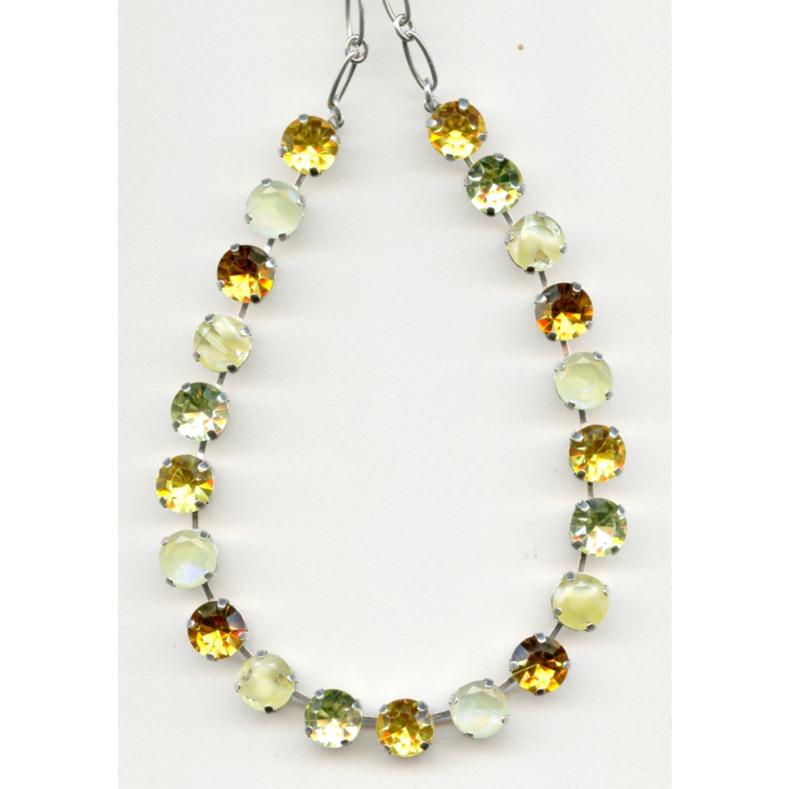 N-3474-1004-SP-2 Necklace By Mariana Woman Jonquil and Light Topaz and Orange Swarovski Crystals - Image 1