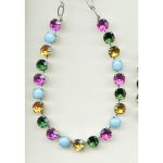 Necklace By Mariana Woman Striking Turquoise and Fuchsia Swarovski Crystals