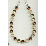 Necklace By Mariana Woman Eye-Catching Smoke Topaz Swarovski Crystals